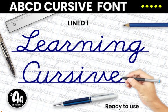 Abcd Cursive Lined1: Elevating Design with Handwritten Charm