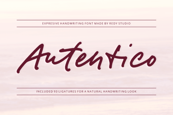 Autentico: The Handwritten Font for Authentic Design