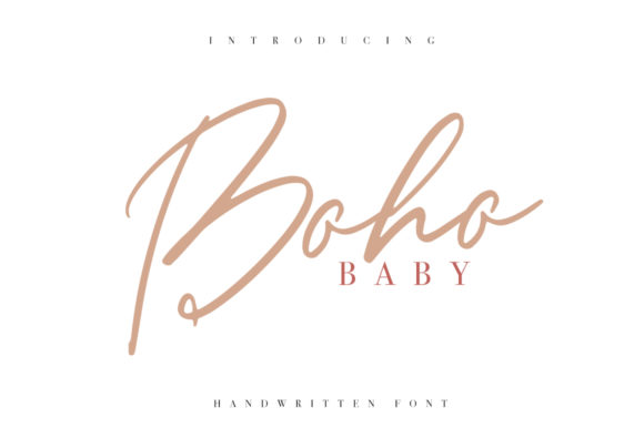 Boho Baby: Elevate Your Design with Handwritten Charm