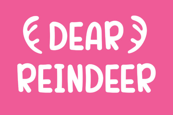 Dear Reindeer: A Font That Brings Whimsy to Your Designs