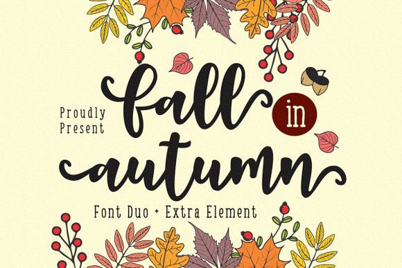 Elevate Your Brand with the Fall in Autumn Font