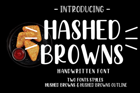 Hashed Browns: A Playful Handwritten Font for Creative Design