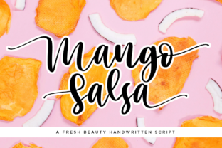 Mango Salsa: A Handwritten Font for Modern Elegance