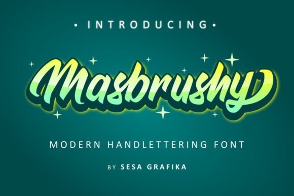 Masbrushy: The Handwritten Font for Bold Branding