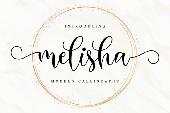 Melisha: A Modern Calligraphy Font for Elegant Design