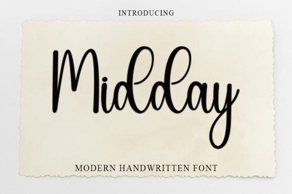 Midday: Elevating Your Design with Elegant Handwritten Style