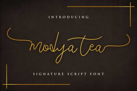 Modya Tea: Elevating Design with Elegant Handwritten Typography