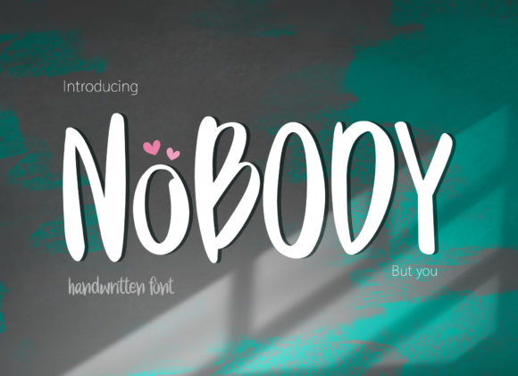 Nobody: A Handwritten Font with Endless Creative Potential