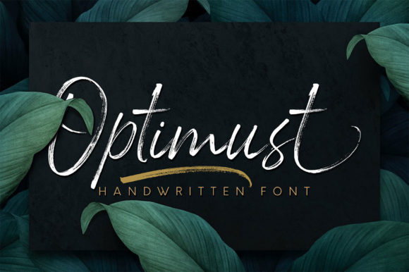 Optimust: A Timeless Handwritten Font for Elegant Design