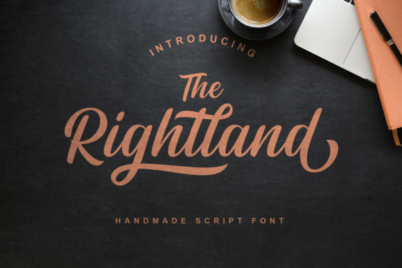 Rightland: A Modern Handwritten Font for Creative Branding